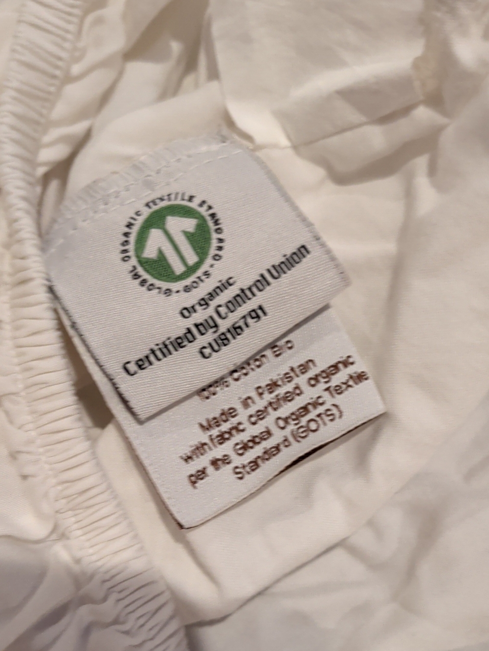 Naturpedic White Crib Sheet - Organic Cotton